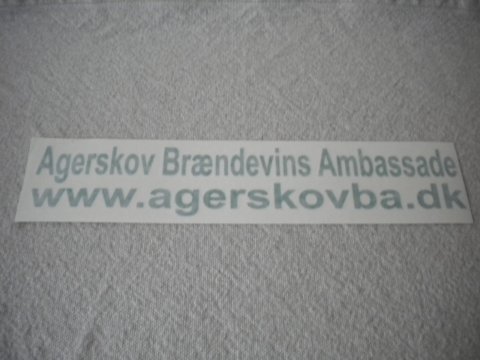 Agerskov Brændevins Ambassade Grøn Streamer til bil
